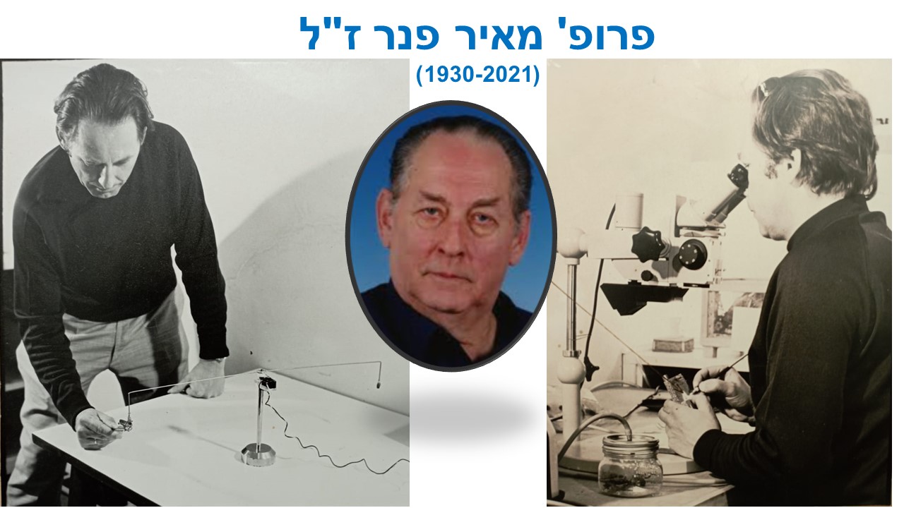 תמונות של פרופ' פנר בעבודה