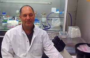 Dr. Eden in his lab